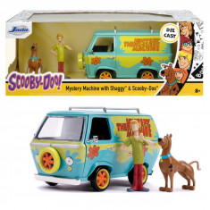 SCOOBY DOO MYSTERY VAN SET FORMAT DIN DUBITA METALICA SCARA 1:24 SI 2 FIGURINE SCOOBY DOO SI SHAGGY SuperHeroes ToysZone