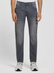 Blugi barbati Rick cu talie medie si croiala Slim fit, Gri inchis (Marime: W38
