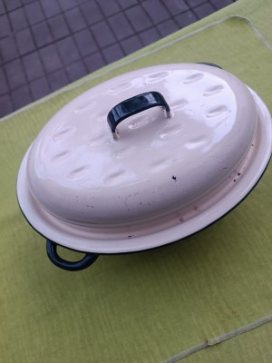 Cratita din fonta emailata cu capac, KOCKUMS Suedia 3 L foto