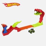 Pista Monster Trucks cu Sarpe, Set cu 1 Masinuta si 4 Piese de Pista, Rosu, CMCLASS