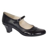 Pantofi dama eleganti din piele naturala cu toc 5cm sau 7cm - P104NLCRT5