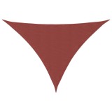 Cumpara ieftin Parasolar, caramiziu, 3x4x5 m, tesatura oxford, triunghiular