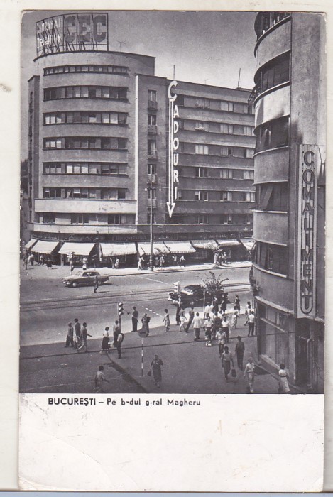 bnk cp Bucuresti - Pe b-dul g-ral Magheru - circulata