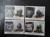 Guineea Bissau -Fauna ,gorile-serie completa ,MNH