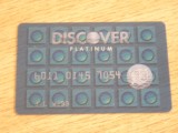 B12 37 - Card comercial - Discover platinum - piesa de colectie
