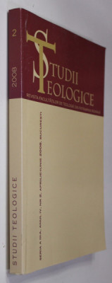 STUDII TEOLOGICE - REVISTA FACULTATILOR DE TEOLOGIE DIN PATRIARHIA ROMANA , ANUL IV , NR. 2 , APRILIE - IUNIE , 2008 foto