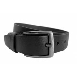Curea barbati, casual, eleganta, din piele naturala, latime 3.3cm, lungimi pana la 170cm, Negru - CK11N, Lucianis style
