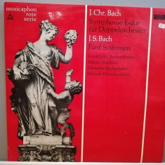 J.C.Bach/J.S.Bach – Symph e-dur/ Symph. no 5 (1962/Musicaphon/RFG) - VINIL/ (M)