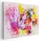 Tablou canvas frunze pictura acuarela roz, rosu, galben 1190 Tablou canvas pe panza CU RAMA 40x60 cm