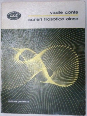 SCRIERI FILOSOFICE ALESE-VASILE CONTA 1975 foto