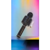 Microfon karaoke negru cu bluetooth și boxă