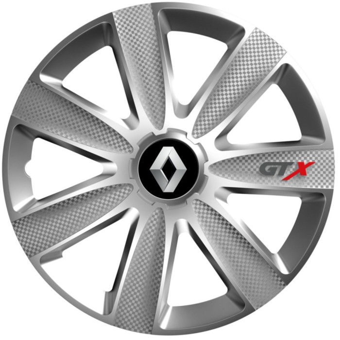 Set 4 Capace Roti GTX Gri R14, Pentru Renault