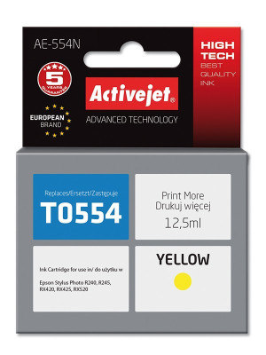 Cartus compatibil t0554 yellow pentru epson c13t055140, premium activejet, garantie 5 ani MultiMark GlobalProd foto