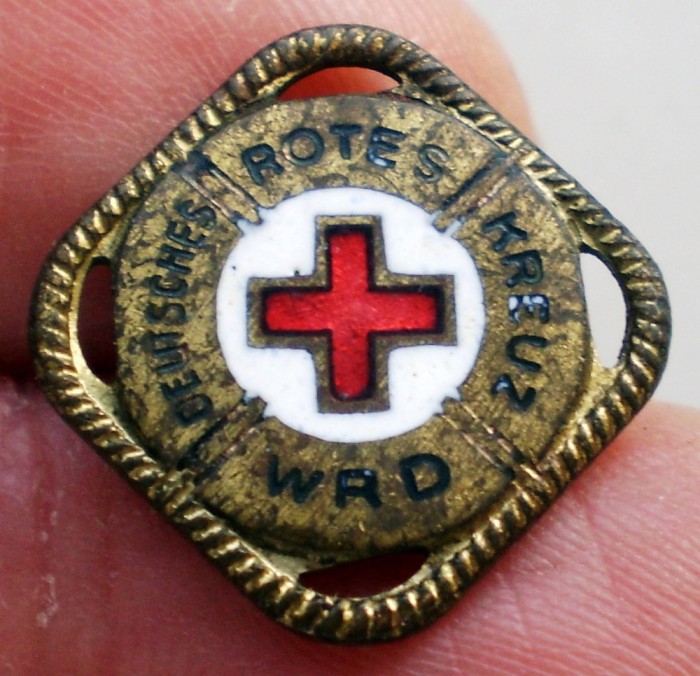 I.702 GERMANIA INSIGNA STICKPIN SALVARE WRD DEUTSCHES ROTES KREUZ fără ac