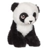 Jucarie de plus urs panda, alb-negru, 15cm, poliester, Oem