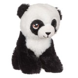 Jucarie de plus urs panda, alb-negru, 15cm, poliester, Oem