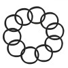 Elastice Păr Femei, Set 10 Bucăți, Negre, Oem