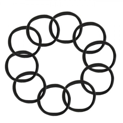 Elastice Păr Femei, Set 10 Bucăți, Negre foto