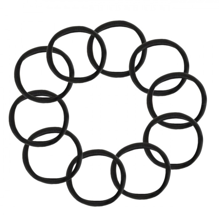 Elastice Păr Femei, Set 10 Bucăți, Negre