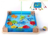 Cumpara ieftin Joc educativ din lemn Pescuit Magnetic, Wooden Toys