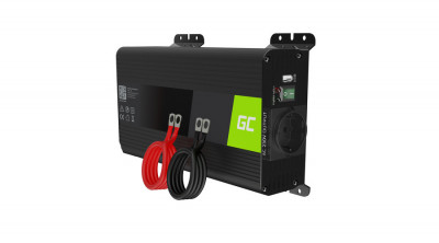 Green Cell Invertor de putere auto de la 12V la 230V (amplificator de tensiune) 500W/1000W cu undă sinusoidală pură foto