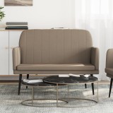 vidaXL Bancă, cappuccino , 107x80x81 cm, piele ecologică 351403