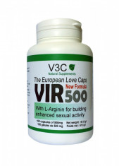 VIR 500-V3C, Pastile potenta, 100 capsule,erec?ie, ejaculare precoce, impoten?a foto