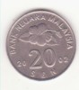 Malayesia 20 sen 2002, Asia, Cupru-Nichel