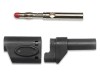 Mueller Conector Mufă Banană 4mm 40A Cupru Beriliu Negru Model BU-31104-0 1kV AC