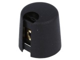 Buton rotativ plastic negru &Oslash;6mm &Oslash;16x16mm cu indicator