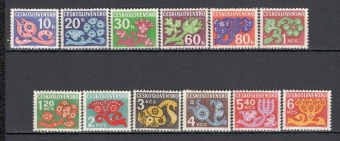 Cehoslovacia.1971/83 Porto-Ornamente XC.612