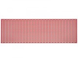 Grila/plasa tuning bara din plastic, 120X40 cm, red wine/rosu, stil fagure