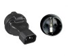 Adaptor IEC C14 la Schuko mama 230V, max. 10A, kpsr-05, Oem