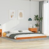 vidaXL Cadru de pat Maro ceruit 200 x 200 cm Lemn de brad