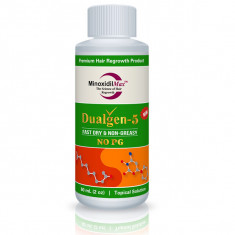 Minoxidil Dualgen 5% - Fast Dry, fara PG, 1 luna aplicare, Tratament Barba/scalp