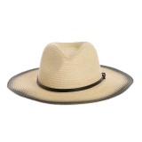 Palarie bej cu accesoriu curea neagra