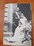 Fotografie tip Carte Postala, la nunta Regelui Alexandru al Serbiei cu Marioara fiica Reginei Maria, necirculata