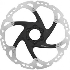 Disc de frana Shimano, Deore, 203 mm, In 6 suruburi, Gri/Negru