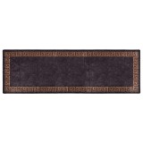 Cumpara ieftin Covor lavabil, negru si auriu, 80x300 cm, antiderapant