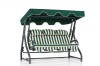 Balansoar Gradina 3 Locuri Adana Alico Verde 200x165x110cm, Metal & Textil Impermeabil, 240kg