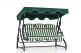 Balansoar de gradina cu 3 locuri Alico, Verde, 200 x 165 x 110 cm
