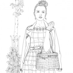The Look - An Around The World Fashion - Coloring Book | Suwa