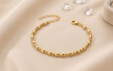 Cumpara ieftin Bratara Argint 925 Placata cu Aur Golden Grain , Design Sculptural cu Sfere E i Boabe