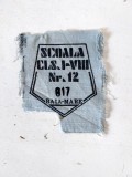 Numar matricol scolar ecuson anii 80, Baia Mare, Scoala cls I-VIII nr. 12