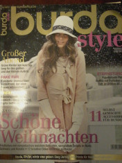 Revista Burda Style nr.12/2011 cu tipare in lb. germana si insert in lb. romana foto