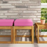 vidaXL Perna de Șezut pentru Exterior Roz 40 x 40 x 8 cm 900946