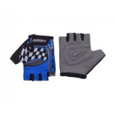 Manusi ciclisti copii, RaceLine, culoare negru/albastru, marime S Cod:LSL3346