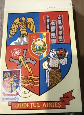 CPIF Stema cu timbru al judetului Arges foto