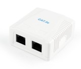 PRIZA RJ-45 aplicabila cu 2 iesiri GEMBIRD pt. cablu UTP, Cat5e, Krone (LSA) x 2 | RJ-45 (M) x 2, plastic, 1 buc, &quot;NCAC-2U5E-01&quot;