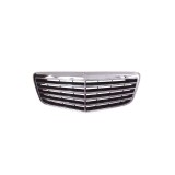 Grila radiator Mercedes Clasa E (W211) Sedan/Combi, 06.2006-12.2009, crom/gri inchis, 2118801783, 501705-1